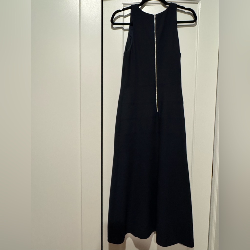Elizabeth and James Navy Blue Marley Dress Designer Fitted Sleeveless Midi sz 6 - Picture 4 of 6